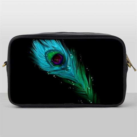 Shree Krishna, Feather, Lord, Rainbows Toiletries Bag (One Side) from ArtsNow.com Front