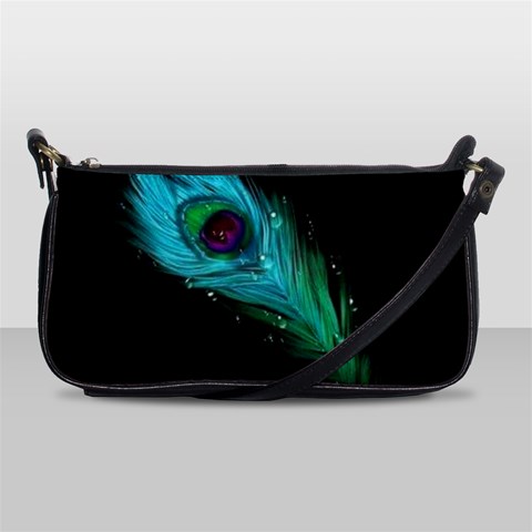 Shree Krishna, Feather, Lord, Rainbows Shoulder Clutch Bag from ArtsNow.com Front