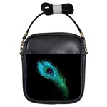 Shree Krishna, Feather, Lord, Rainbows Girls Sling Bag