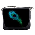 Shree Krishna, Feather, Lord, Rainbows Messenger Bag