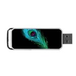 Shree Krishna, Feather, Lord, Rainbows Portable USB Flash (One Side)