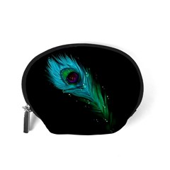 Shree Krishna, Feather, Lord, Rainbows Accessory Pouch (Small) from ArtsNow.com Back