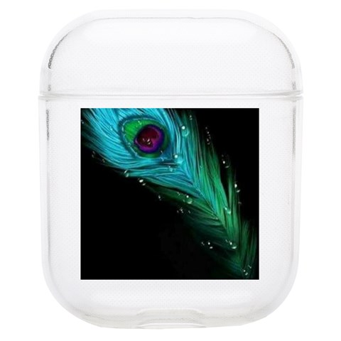 Shree Krishna, Feather, Lord, Rainbows Soft TPU AirPods 1/2 Case from ArtsNow.com Front