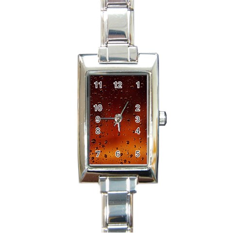 Water Drops, Lui, Amazing Rectangle Italian Charm Watch from ArtsNow.com Front