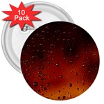 Water Drops, Lui, Amazing 3  Buttons (10 pack) 