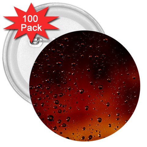 Water Drops, Lui, Amazing 3  Buttons (100 pack)  from ArtsNow.com Front