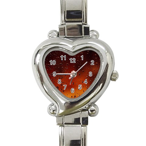 Water Drops, Lui, Amazing Heart Italian Charm Watch from ArtsNow.com Front