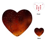 Water Drops, Lui, Amazing Playing Cards Single Design (Heart)