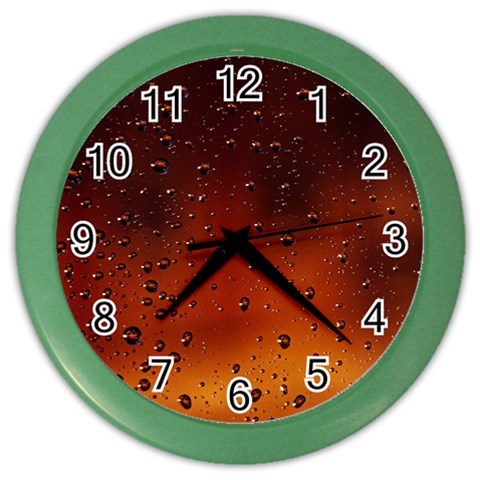 Water Drops, Lui, Amazing Color Wall Clock from ArtsNow.com Front