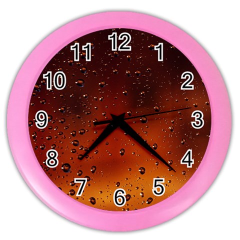 Water Drops, Lui, Amazing Color Wall Clock from ArtsNow.com Front