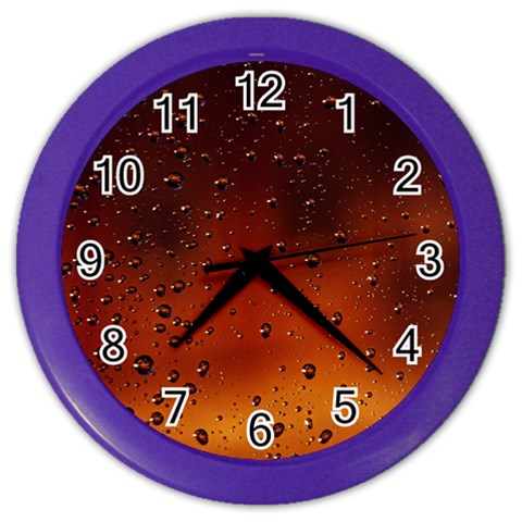 Water Drops, Lui, Amazing Color Wall Clock from ArtsNow.com Front