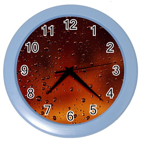 Water Drops, Lui, Amazing Color Wall Clock from ArtsNow.com Front