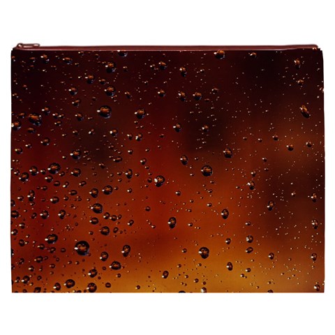 Water Drops, Lui, Amazing Cosmetic Bag (XXXL) from ArtsNow.com Front