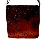 Water Drops, Lui, Amazing Flap Closure Messenger Bag (L)