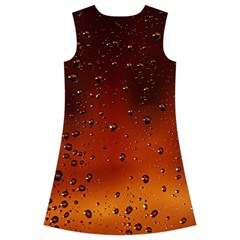 Water Drops, Lui, Amazing Kids  Short Sleeve Velvet Dress from ArtsNow.com Back