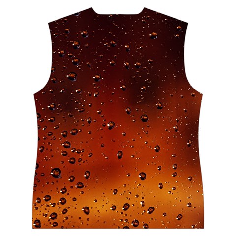 Water Drops, Lui, Amazing Women s Button Up Vest from ArtsNow.com Back