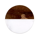 Water Drops, Lui, Amazing Classic Marble Wood Coaster (Round) 