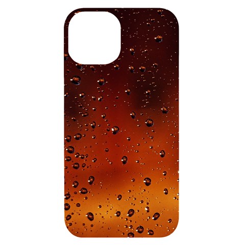 Water Drops, Lui, Amazing iPhone 14 Black UV Print Case from ArtsNow.com Front