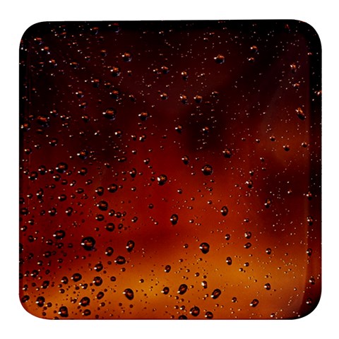 Water Drops, Lui, Amazing Square Glass Fridge Magnet (4 pack) from ArtsNow.com Front