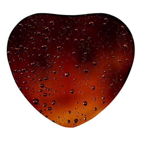 Water Drops, Lui, Amazing Heart Glass Fridge Magnet (4 pack) from ArtsNow.com Front