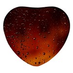 Water Drops, Lui, Amazing Heart Glass Fridge Magnet (4 pack)