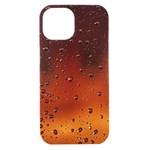 Water Drops, Lui, Amazing iPhone 15 Black UV Print PC Hardshell Case