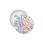 Usheen Carebears, Bears, Cat, Colorful, Cute, Pastel, Pattern 1.75  Buttons