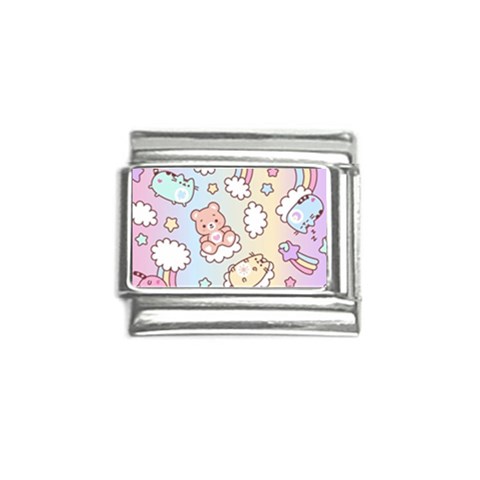 Usheen Carebears, Bears, Cat, Colorful, Cute, Pastel, Pattern Italian Charm (9mm) from ArtsNow.com Front