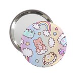 Usheen Carebears, Bears, Cat, Colorful, Cute, Pastel, Pattern 2.25  Handbag Mirrors