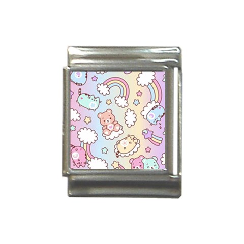 Usheen Carebears, Bears, Cat, Colorful, Cute, Pastel, Pattern Italian Charm (13mm) from ArtsNow.com Front