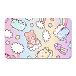 Usheen Carebears, Bears, Cat, Colorful, Cute, Pastel, Pattern Magnet (Rectangular)