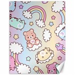 Usheen Carebears, Bears, Cat, Colorful, Cute, Pastel, Pattern Canvas 18  x 24 