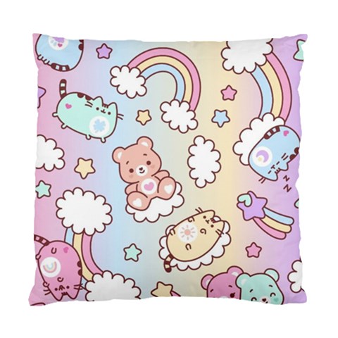 Usheen Carebears, Bears, Cat, Colorful, Cute, Pastel, Pattern Standard Cushion Case (One Side) from ArtsNow.com Front