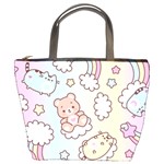 Usheen Carebears, Bears, Cat, Colorful, Cute, Pastel, Pattern Bucket Bag