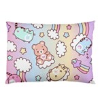 Usheen Carebears, Bears, Cat, Colorful, Cute, Pastel, Pattern Pillow Case