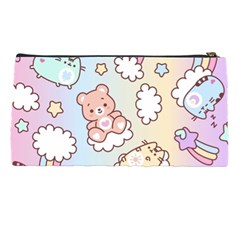 Usheen Carebears, Bears, Cat, Colorful, Cute, Pastel, Pattern Pencil Case from ArtsNow.com Back