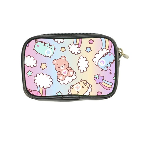 Usheen Carebears, Bears, Cat, Colorful, Cute, Pastel, Pattern Coin Purse from ArtsNow.com Back