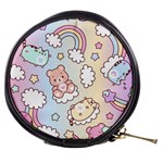 Usheen Carebears, Bears, Cat, Colorful, Cute, Pastel, Pattern Mini Makeup Bag