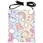 Usheen Carebears, Bears, Cat, Colorful, Cute, Pastel, Pattern Shoulder Sling Bag