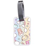 Usheen Carebears, Bears, Cat, Colorful, Cute, Pastel, Pattern Luggage Tag (one side)