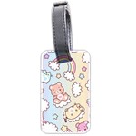 Usheen Carebears, Bears, Cat, Colorful, Cute, Pastel, Pattern Luggage Tag (two sides)