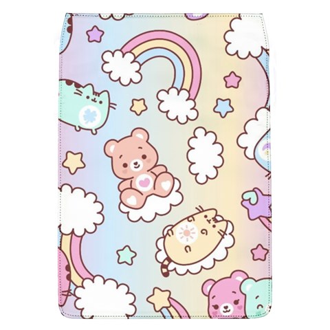 Usheen Carebears, Bears, Cat, Colorful, Cute, Pastel, Pattern Removable Flap Cover (L) from ArtsNow.com Front