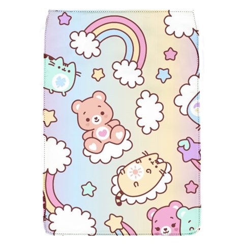 Usheen Carebears, Bears, Cat, Colorful, Cute, Pastel, Pattern Removable Flap Cover (S) from ArtsNow.com Front