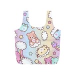 Usheen Carebears, Bears, Cat, Colorful, Cute, Pastel, Pattern Full Print Recycle Bag (S)