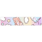 Usheen Carebears, Bears, Cat, Colorful, Cute, Pastel, Pattern Small Premium Plush Fleece Scarf