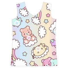 Usheen Carebears, Bears, Cat, Colorful, Cute, Pastel, Pattern Women s Basketball Tank Top from ArtsNow.com Front