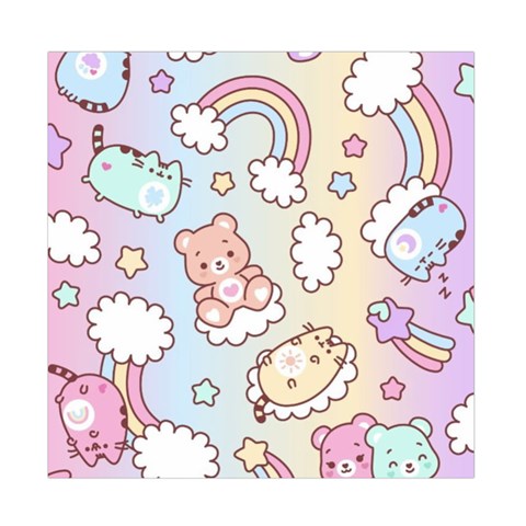 Usheen Carebears, Bears, Cat, Colorful, Cute, Pastel, Pattern Duvet Cover Double Side (Full/ Double Size) from ArtsNow.com Front