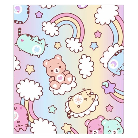 Usheen Carebears, Bears, Cat, Colorful, Cute, Pastel, Pattern Duvet Cover Double Side (California King Size) from ArtsNow.com Front