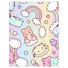 Usheen Carebears, Bears, Cat, Colorful, Cute, Pastel, Pattern Drawstring Bag (Large) from ArtsNow.com Front