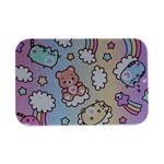 Usheen Carebears, Bears, Cat, Colorful, Cute, Pastel, Pattern Open Lid Metal Box (Silver)  